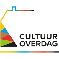 lijn logo in de vorm van een gedeelte van een huis met schoorsteen van Cultuur Overdag